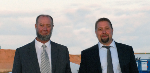 Geschäftsführer der ECO-TIMBER GmbH & Co. KG Uwe Klingebiel und sein Vater Martin Klingebiel